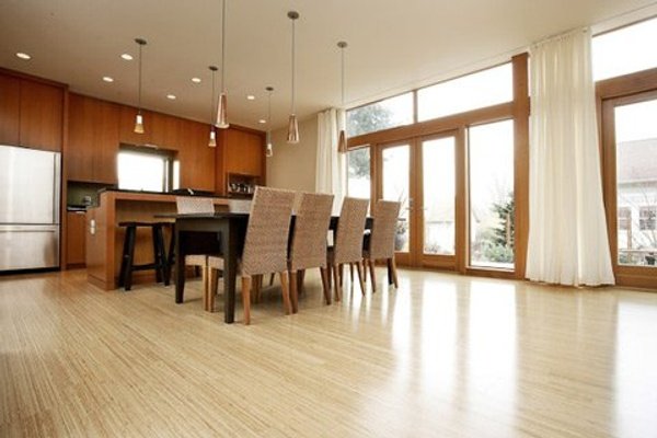 Bamboo Hardwood Flooring in Kitchen