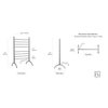 Barcelona Towel Warmer Dimensions