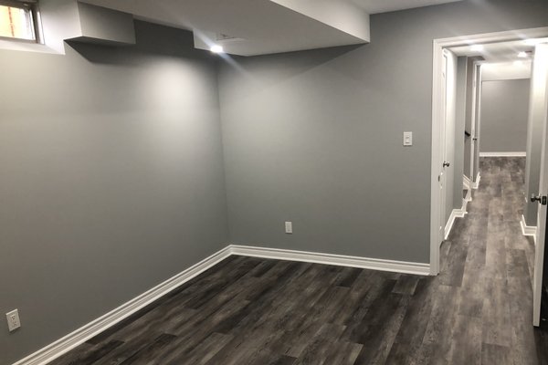 Basement floor heating finished