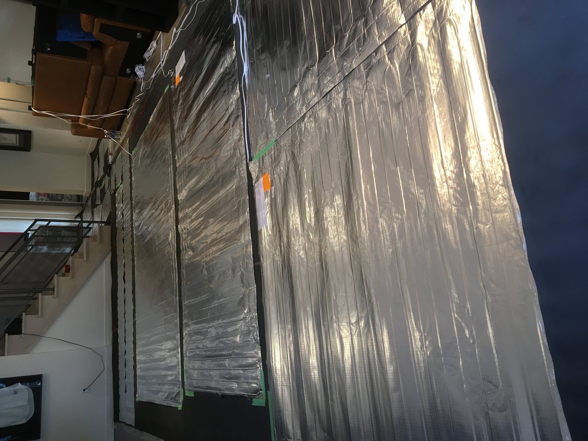 Basement installation of heated laminate floors with environ NORTH YORK, ON