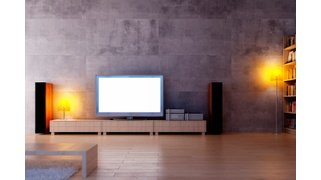 Basement Modern Living Room Lifestyle Stock Photo