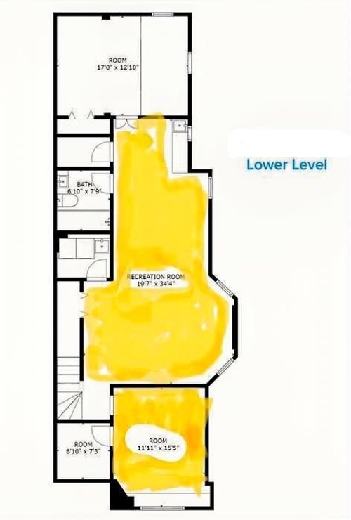 Basement room layout
