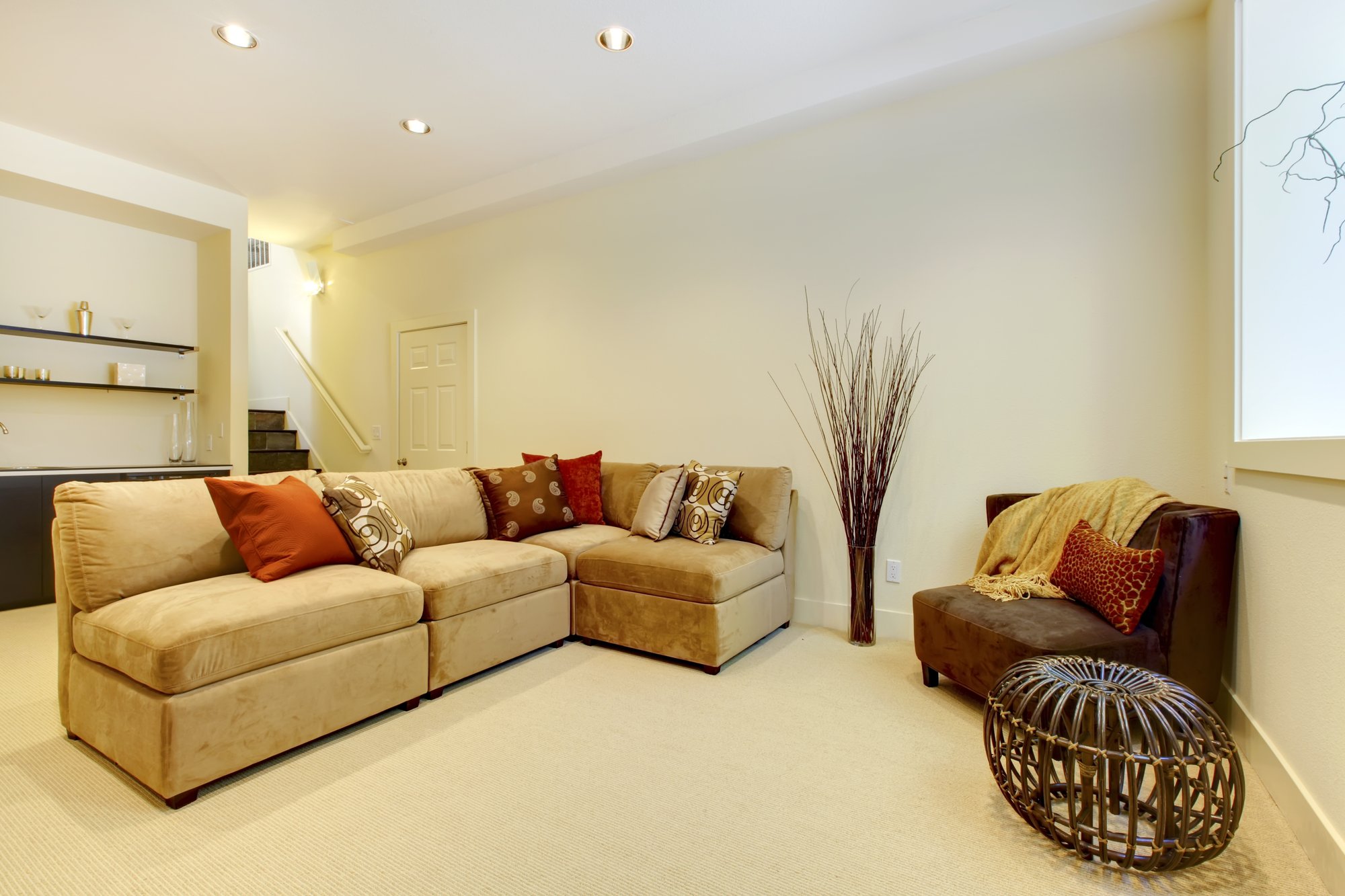 Basement Room Lifestyle Stock Photo