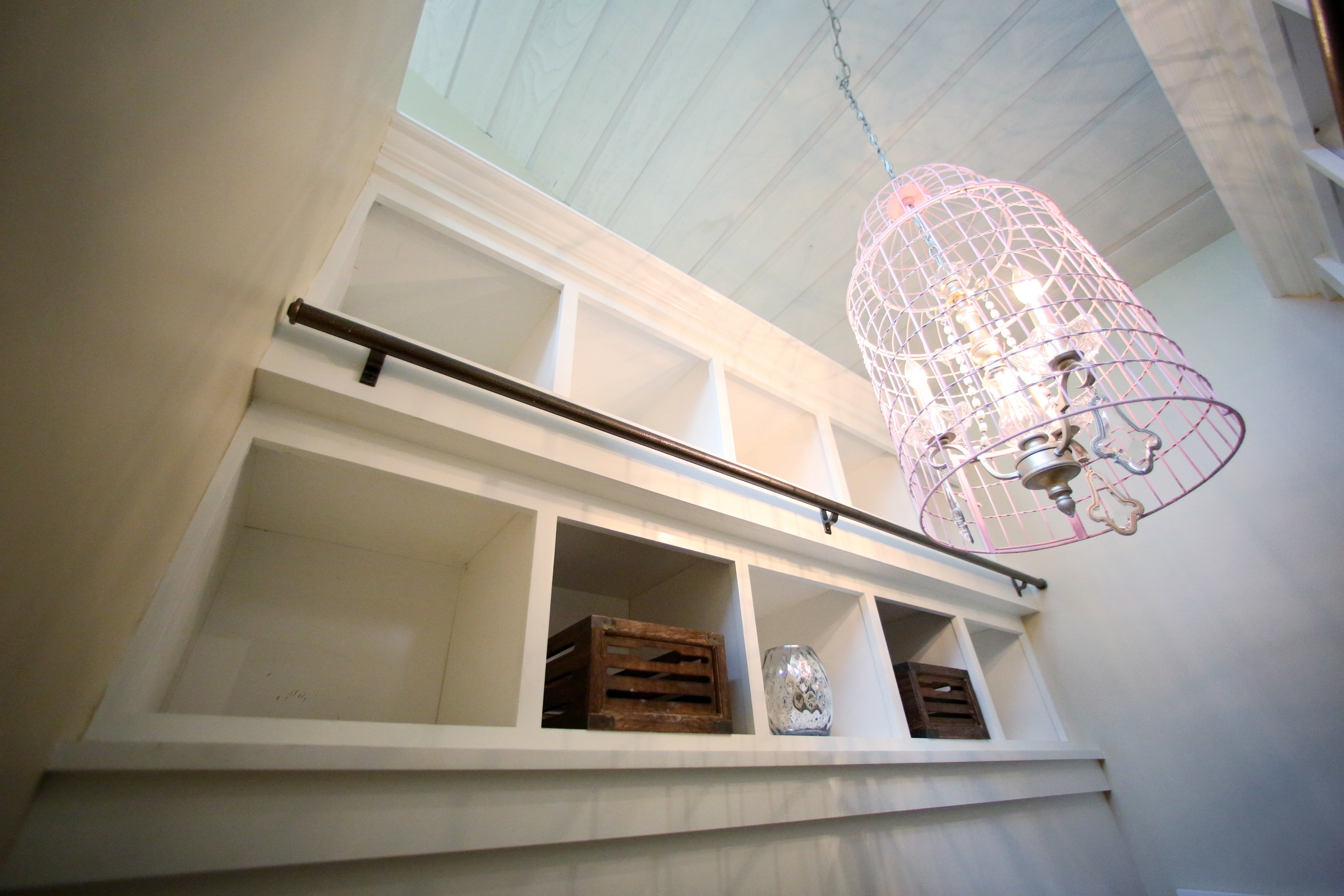 Modern bathroom with modern fixtures.