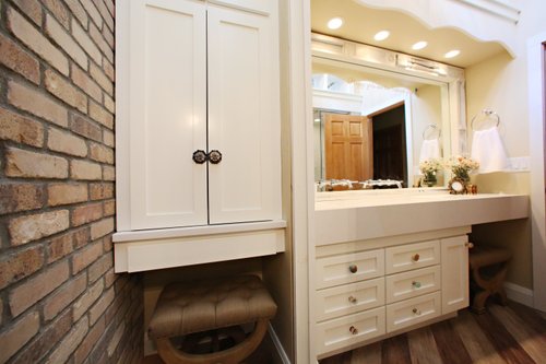 bath crashers tv show remodel vanity and storage