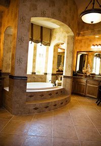 Bathroom floor