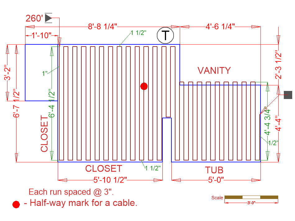 Bathroom Floor Plan with TempZone Cable - Toronto FP Blog