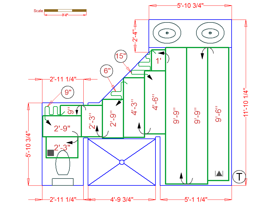 Bathroom Floorplan For Radiant Heat