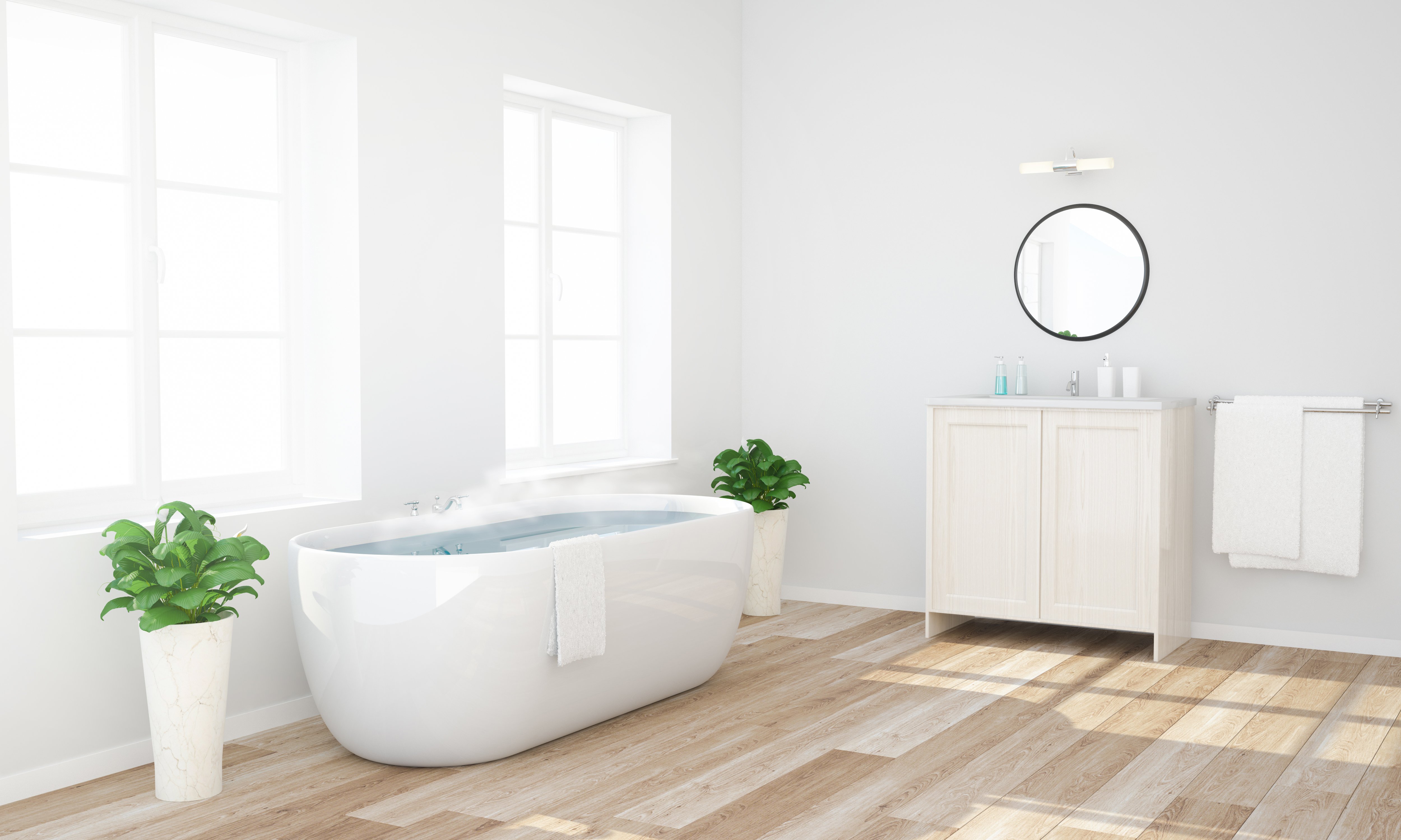 Bathroom: Laminate Wood
