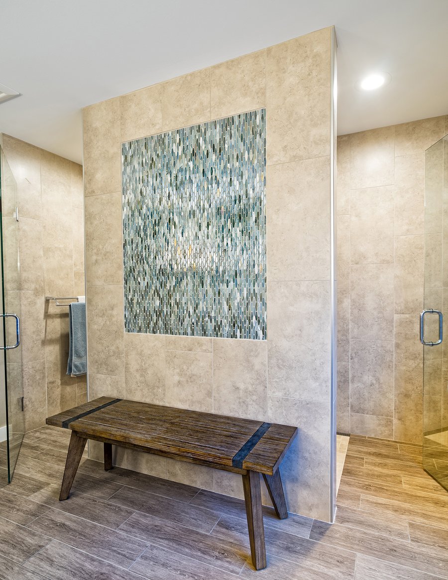 Bathroom remodel with radiant floor heating