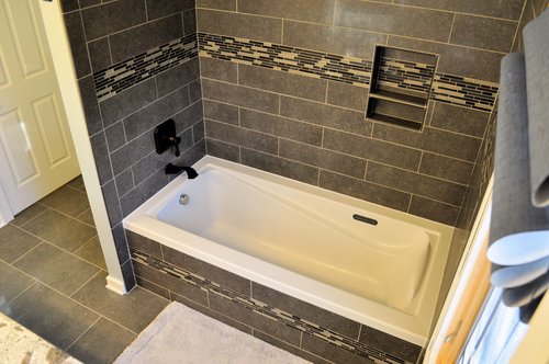 bathroom renovation with floor heating under tile