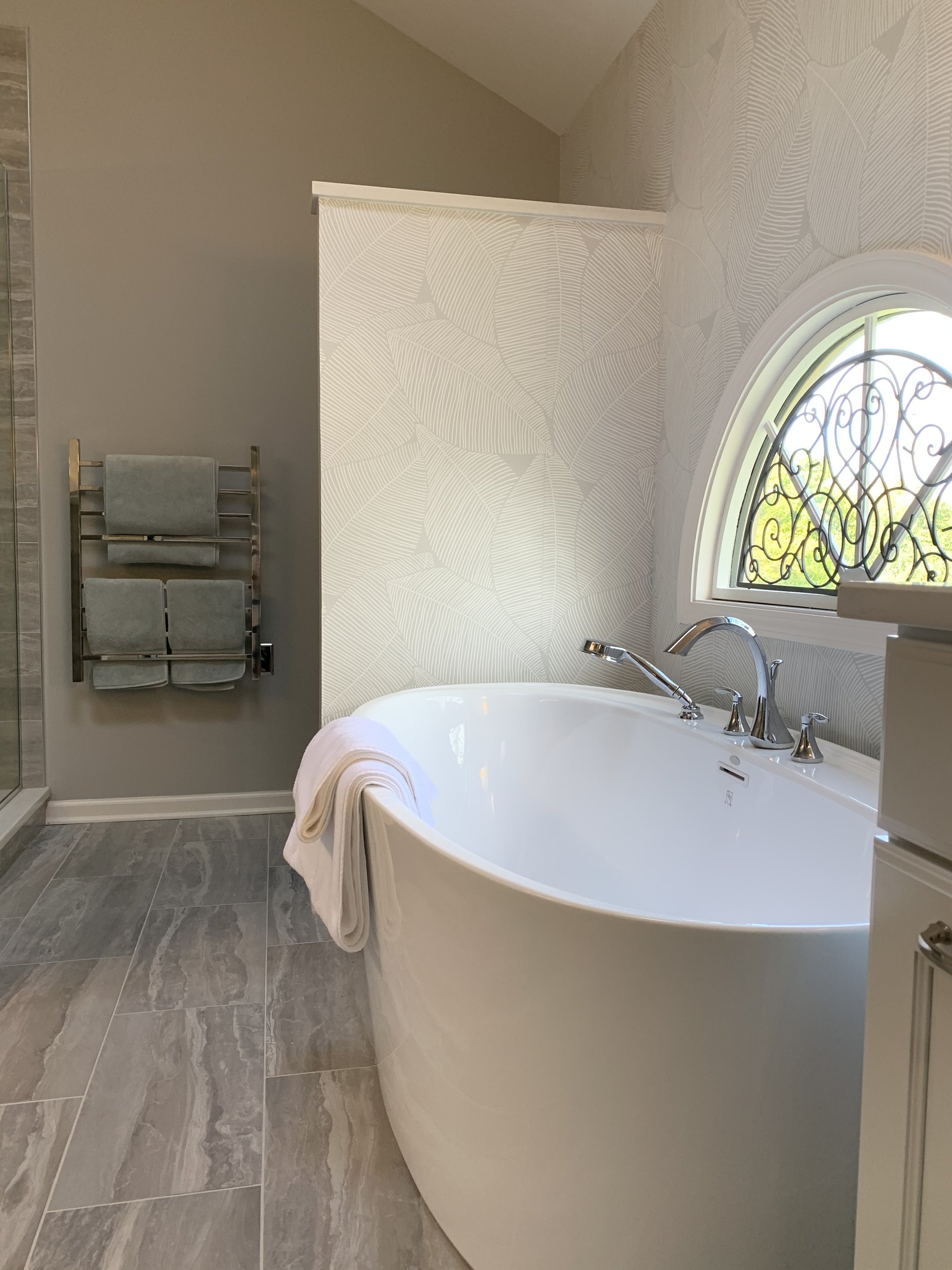 Bathroom renovation with Sierra Towel Warmer GILBERTS, IL
