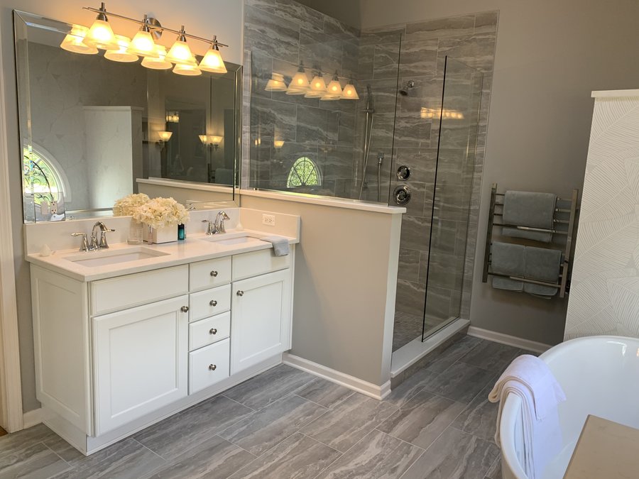 Bathroom renovation with Sierra Towel Warmer GILBERTS, IL