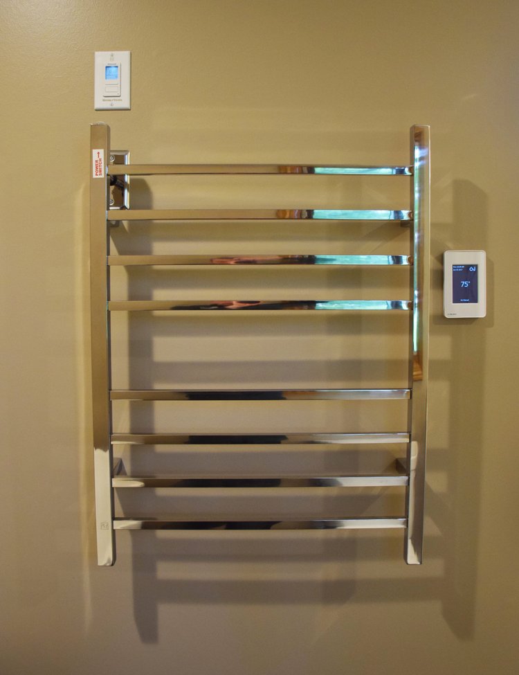 Bathroom with Towel Warmer Showcase in Washington, MI. 70 sq.ft ...