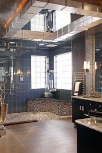 beautiful bathroom remodel with WarmlyYours radiant heat