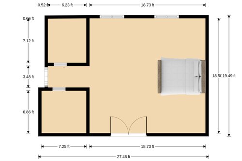 Bedroom room layout