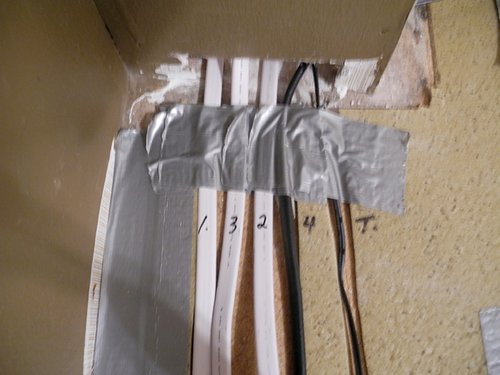 Bedroom with Heated laminate floors cold leads for heating mats cold leads COQUITLAM, BC