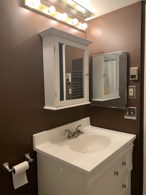 Before shot for Installing LED Mirror in Bathroom 1