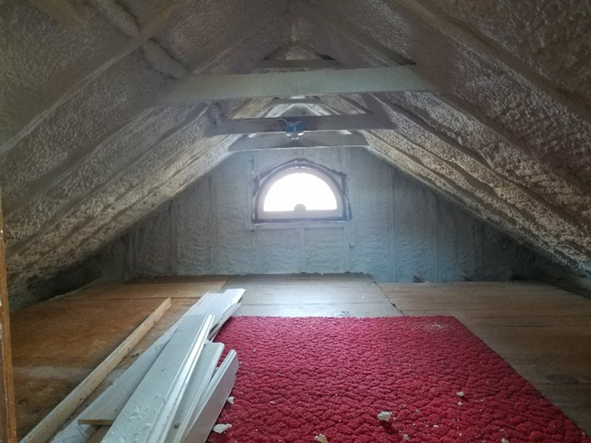 Before shot of Attic remodeled into bathroom and hallway PROVIDENCE, RI