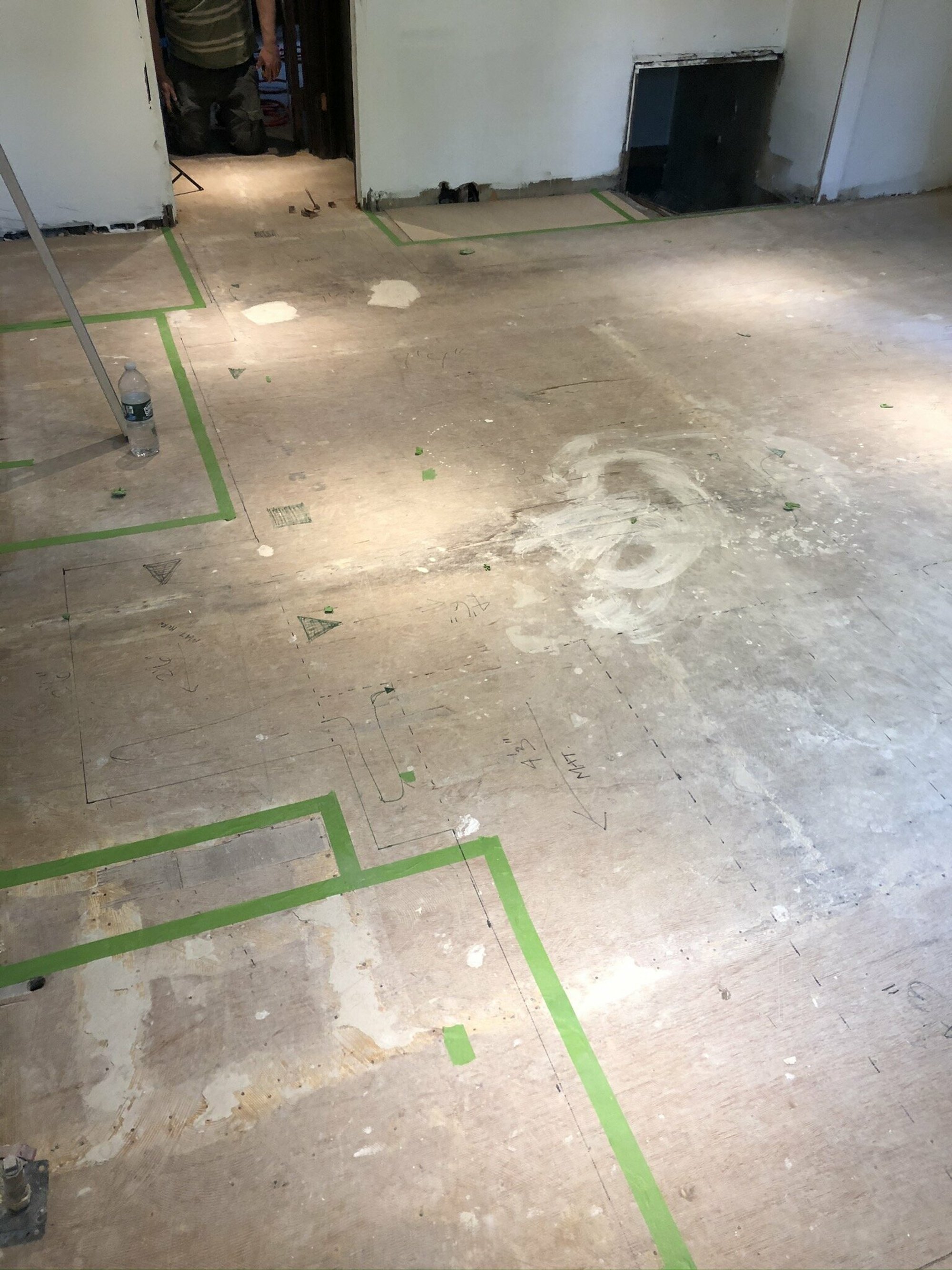Brook & Stone Kitchen Remodel with electric floor heating mapping rolls