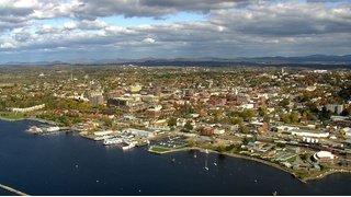 Burlington, VT Aerial skyline