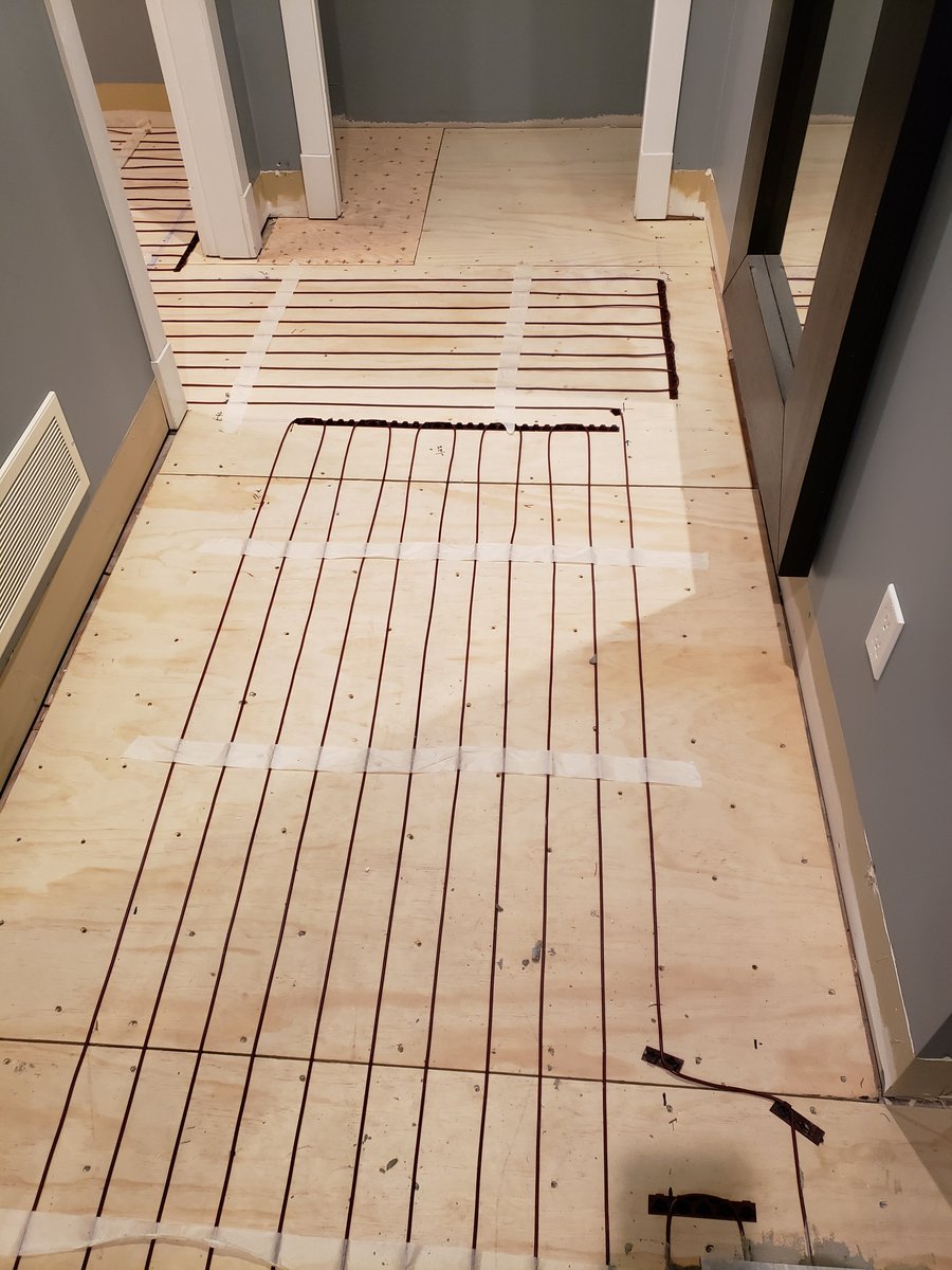 Cable Installation hallway