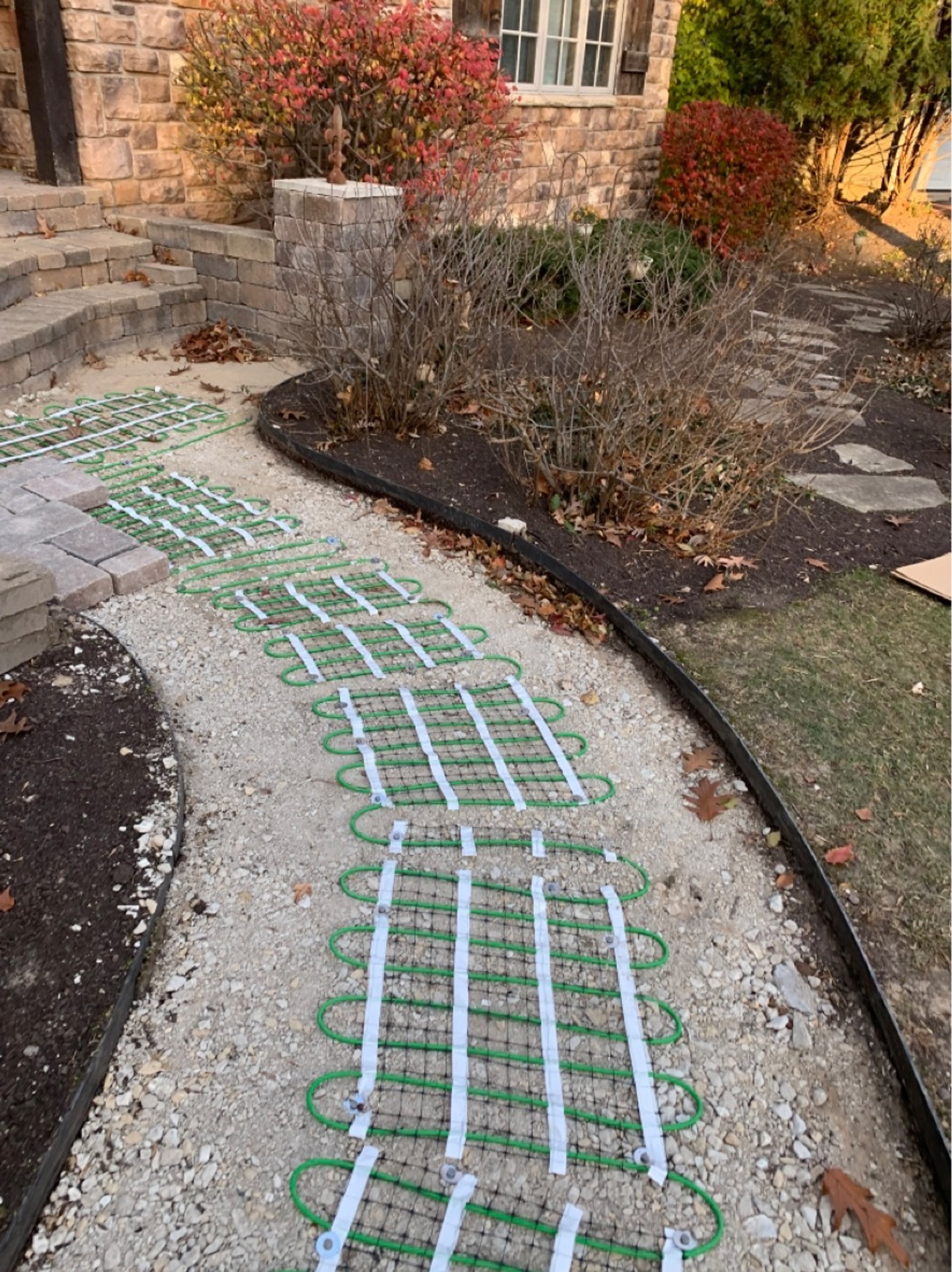 Heated driveway smart install with pavers (27)