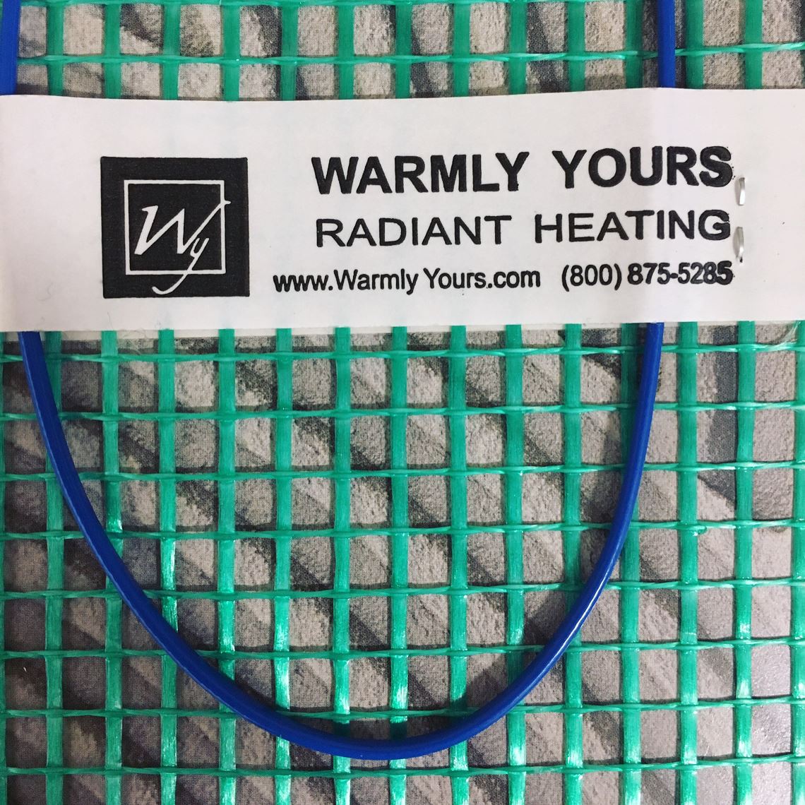 Close up of TempZone Flex Roll floor heating element for tile, marble, and stone