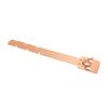 Copper clip with strap for self-regulating roof and gutter deicing