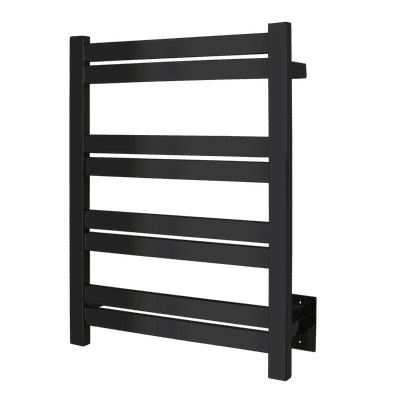 Maple matte black towel warmer - wall mounted