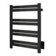 Maple matte black towel warmer - wall mounted