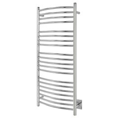 Bellagio polished stainless steel towel warmer - wall mounted