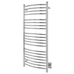 Bellagio polished stainless steel towel warmer - wall mounted