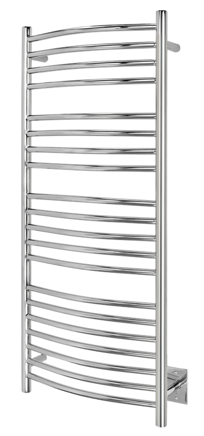 Bellagio polished stainless steel towel warmer - wall mounted