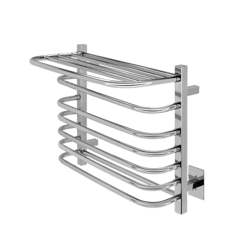 Vancouver polished stainless steel towel warmer - wall mounted