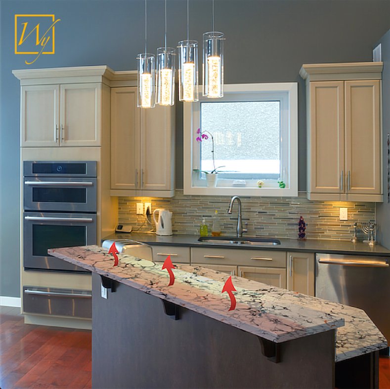 Countertop heaters add warmth to a kitchen.