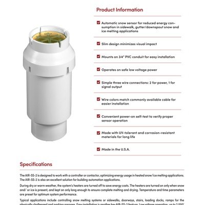 AIR-SS-2 Specification Sheet (English)