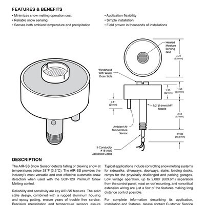 AIR-SS Aerial Mounted Snow Sensor Specification and Installation (English)