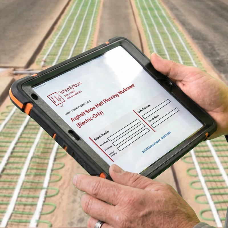 Asphalt Snow Melt Planning Worksheet (English)