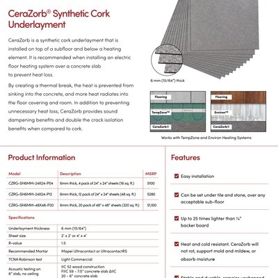 CeraZorb Sell Sheet USA (English)