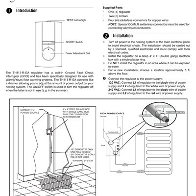 Comfort Regulator TH113-R-GA User Guide (English)