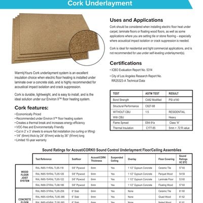 Cork Sell Sheet (English)