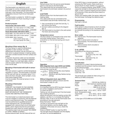 EnergyStat™ Instructions (Legacy) (English, French, Spanish)