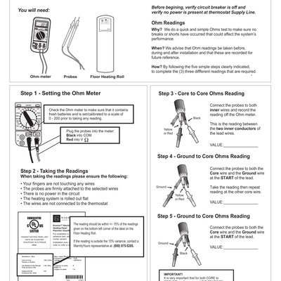 Environ™ Ohm Reading Guide (English)
