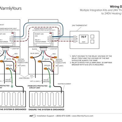 Generic Wiring Diagram Multiple Integration Kits 240V (English)