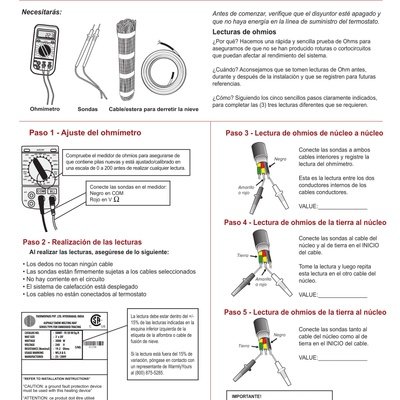 Guía de lectura de Ohm para derretir la nieve (Spanish)