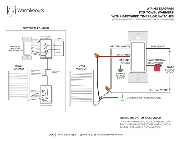 Cover for Hardwired Timer and Switch Generic Wiring Diagram (English)