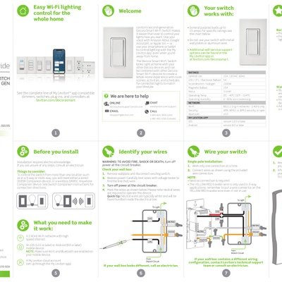 Hardwired WiFi Switch Getting Started Guide (2nd Gen) (English)