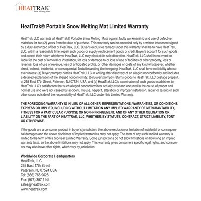 HeatTrak Warranty
