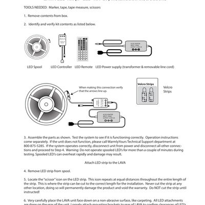 LEGACY - LAVA® LED Installation Manual (English)